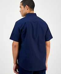 Club Room Men's Micro Dot Print Stretch Cotton Shirt, Created for Macy's