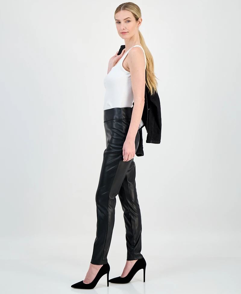 I.n.c. International Concepts Women's Faux-Leather Leggings, Created for Macy's