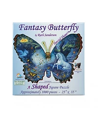 SunsOut Fantasy Butterfly 1000 piece Jigsaw Puzzle for Adults Special Shape