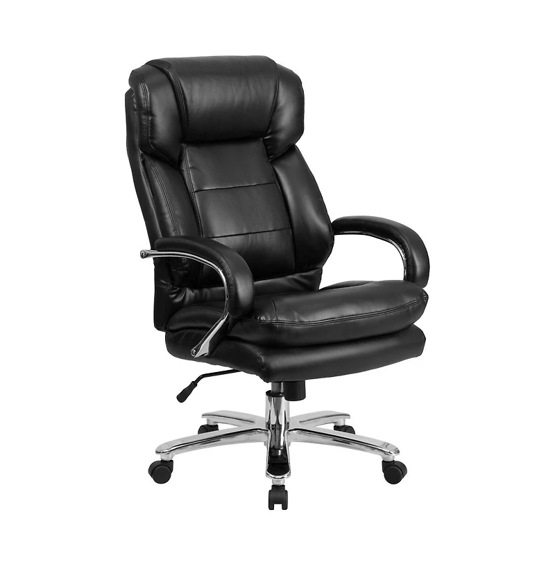 Emma+Oliver 24/7 500 lb. Big & Tall Executive Swivel Ergonomic Office Chair with Loop Arms