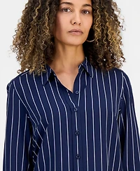 I.n.c. International Concepts Petite Striped Shirt, Macy's Exclusive