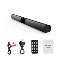 Artudatech 4-Speaker Surround Sound Bar with Wireless Subwoofer, Bluetooth 5.0 & Fm Radio