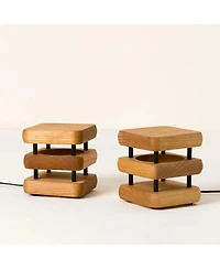 Uncommon Goods Long Distance Friendship Wood Mini Touch Lamp