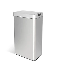 Mega Casa 16 Gallon Stainless Steel Slim Motion Sensor with Butterfly Lid Trash Can