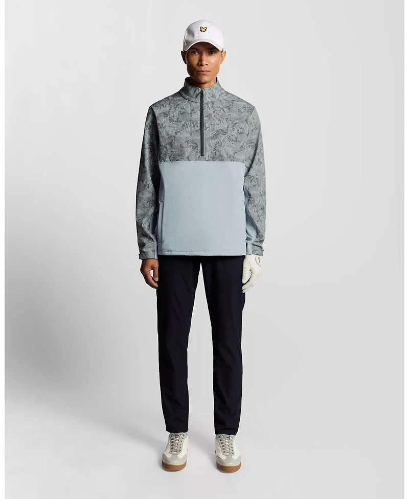 Lyle & Scott Men's Golf Printed Half Zip Windjammer Jacket