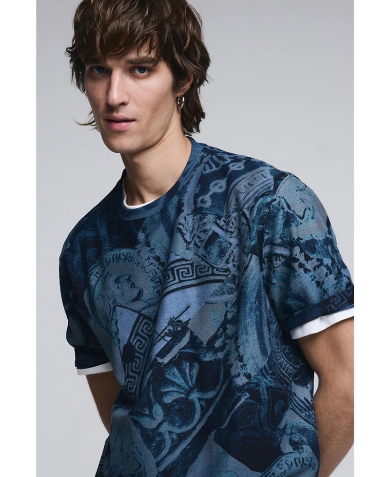 Desigual Men's Short-sleeve mosaic T-shirt