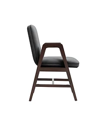 Manhattan Comfort Stella Velvet Upholstered 23" Beech Wood Dining Armchair