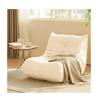 Cesicia Luxury Accent Sofa Chair Button-Tufted Detail Microfiber Comfy Chair for Living Room Bedroom