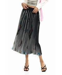 Desigual Women's Arty texture midi skirt