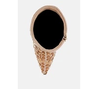 Trend Titan Diamante Slim Wedge Heel Boots