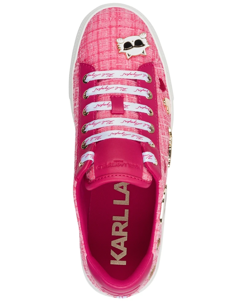 Karl Lagerfeld Paris Women's Cate Pins Lace-Up Sneakers