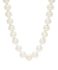 Honora White Cultured Freshwater Pearl 7 8mm Necklace In 14k Yellow Gold Collection
