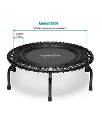 JumpSport 350f Indoor Lightweight 39-Inch Folding Fitness Trampoline, Black