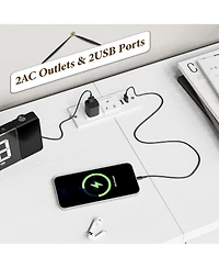 gaomon 63 Inch White 14 Drawer Dresser, Tv Stand, Large Storage Cabinet for Bedroom, Living Room