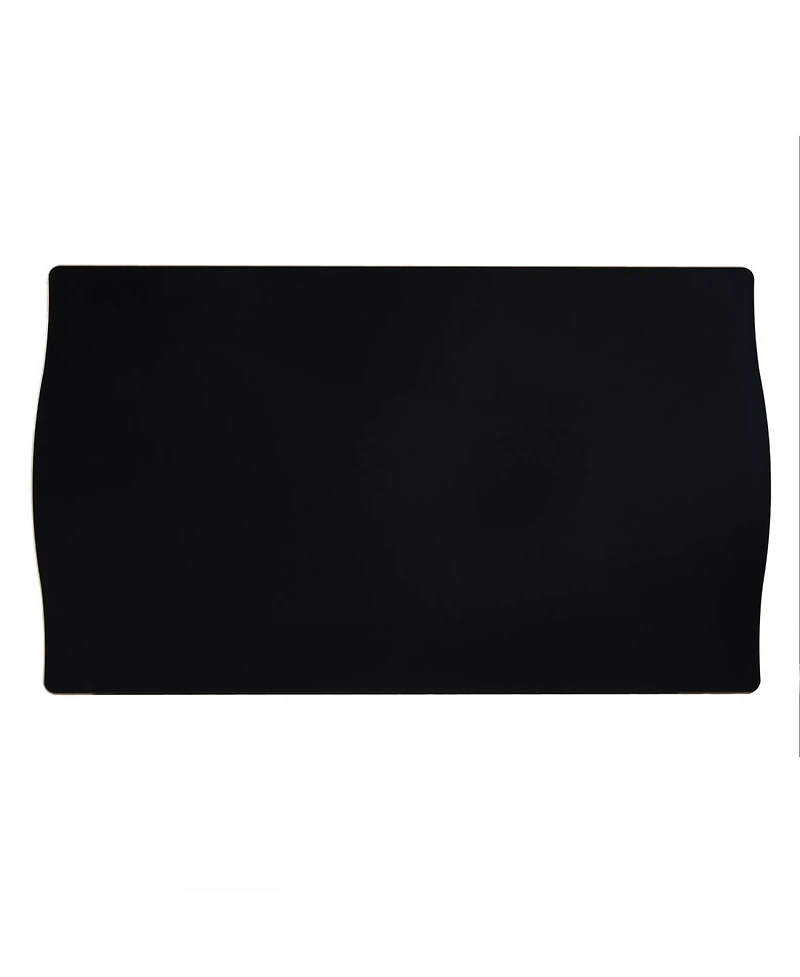 Streamdale Furniture 6-Piece Dining Table Set- 60" Table, 4 Tufted Chairs & Bench (Black)