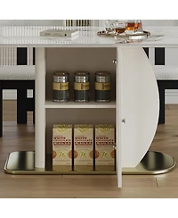 Streamdale 63" Modern Dining Table Set w/ Storage, Chairs Included