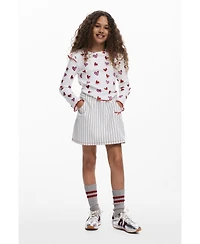 Desigual Girls Girls's Long-sleeve T-shirt with hearts