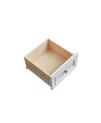 Streamdale Furniture Farmhouse 5-Drawer Chest with Wooden Base