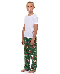Elf Big Boys Pajama Pants Buddy Omg I Know Him All-Over Christmas Movie Flannel Loungewear