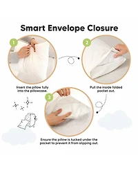 KeaBabies Toddler 2-Pack Pillowcases for 13x18 Pillow, Organic Cotton Pillow Case Cover for Sleeping, Soft & Durable