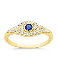 Sterling Forever Mozzie Evil Eye Ring