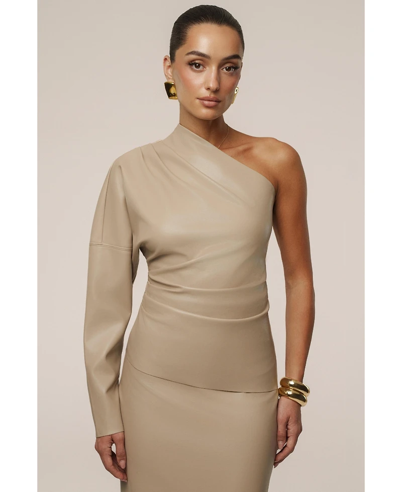 Jluxlabel Women's Demi One Shoulder Top