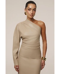 Jluxlabel Women's Demi One Shoulder Top