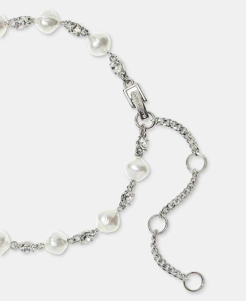 Givenchy Crystal & Imitation Pearl 16" Collar Necklace