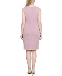 Ny Collection Petite Two Piece Novelty Knit and Lace Dress Set