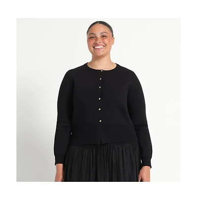 Estelle Plus Jasmine Fitted Knit Cardigan