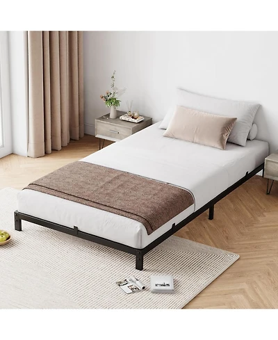 gaomon 6 Inch Twin Metal Bed Frame, Low Profile, Noise Free, Easy Assembly, No Box Spring – Bed Frame