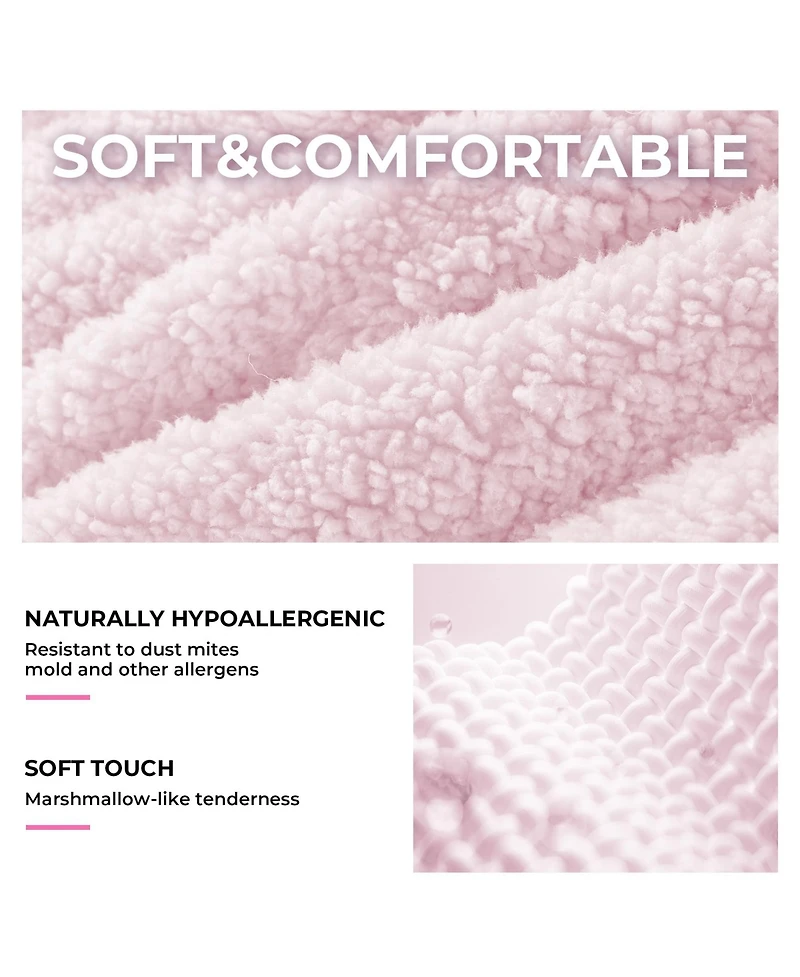 gaomon Twin Bed Frames Lamb Velvet Twin Beds Cute Platform Bed Frame for Girls, Boys,Sturdy Platform Bed