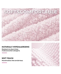 gaomon Twin Bed Frames Lamb Velvet Twin Beds Cute Platform Bed Frame for Girls, Boys,Sturdy Platform Bed