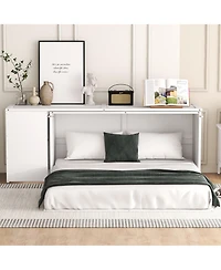 Boyel Living Versatile Queen Size Murphy Bed with Rotable Desk