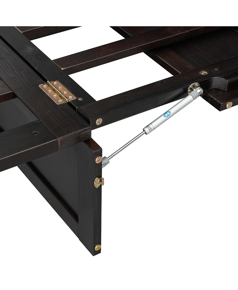 Streamdale Furniture Full Murphy Bed with Large Drawers, Gray