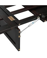 Streamdale Furniture Full Murphy Bed with Large Drawers, Gray