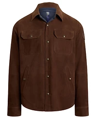 Polo Ralph Lauren Men's Reversible Suede-Taffeta Shirt Jacket