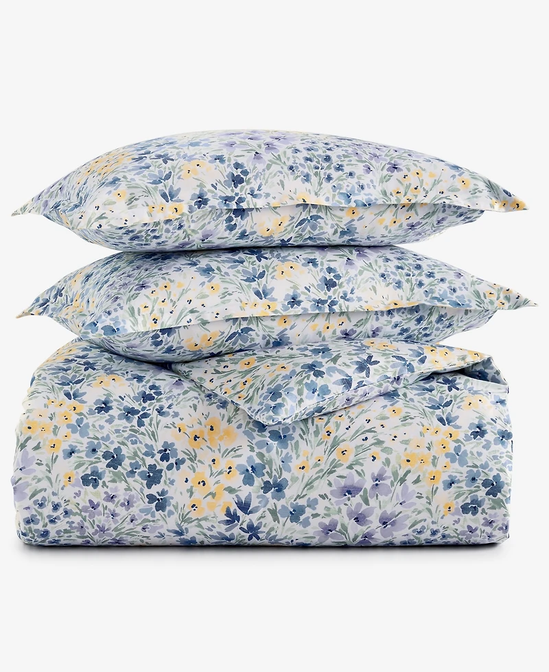 Charter Club Meadow Floral 3-Pc. Duvet Cover Set, Full/Queen