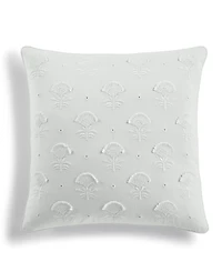 Charter Club Eyelet Embroidery Decorative Pillow, 18" x 18"
