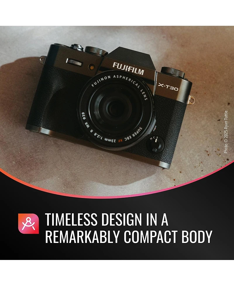 Fujifilm X-T30 Iii Mirrorless Camera with Xc 13-33mm Lens, Black