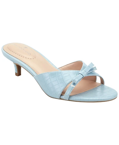 Bandolino Women's Rissie Bow Slip-On Dress Sandals