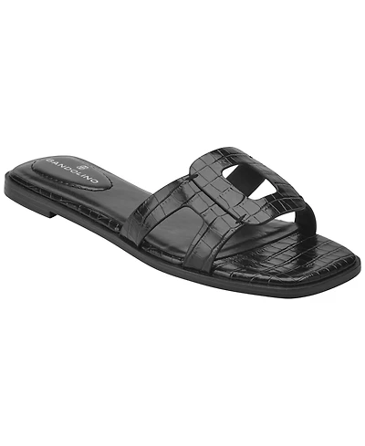 Bandolino Women's Vienma Square Toe Flat Sandals