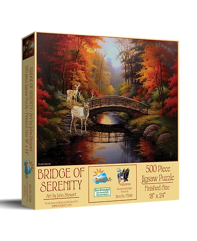 SunsOut Bridge of Serenity 500 piece Jigsaw Puzzle for Adults