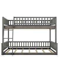 Boyel Living Full Xl over Queen Bunk Bed with Ladder and Guardrails