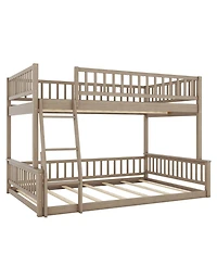Boyel Living Full Xl over Queen Bunk Bed with Ladder and Guardrails