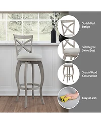 Ellendale Swivel Bar Height Stool