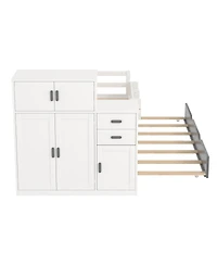 Streamdale Furniture Streamdale Twin Platform Bed with Bookshelf & Trundle