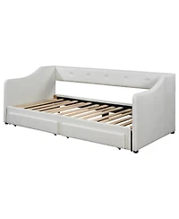 Streamdale Furniture Twin Xl to King Upholstered Daybed with Two Drawers