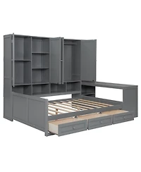 Streamdale Furniture Daybed with Drawers & All-in-One Cabinet