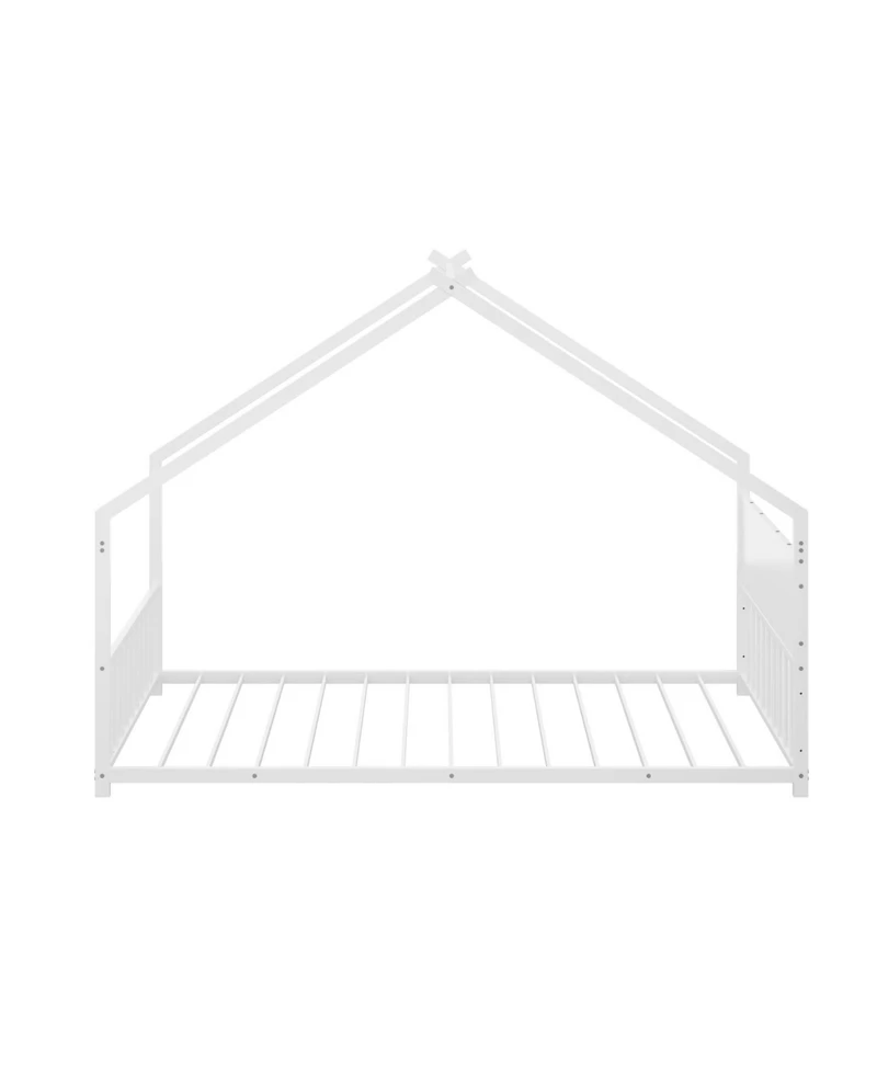 Streamdale Furniture Twin House Bed with Lights - White